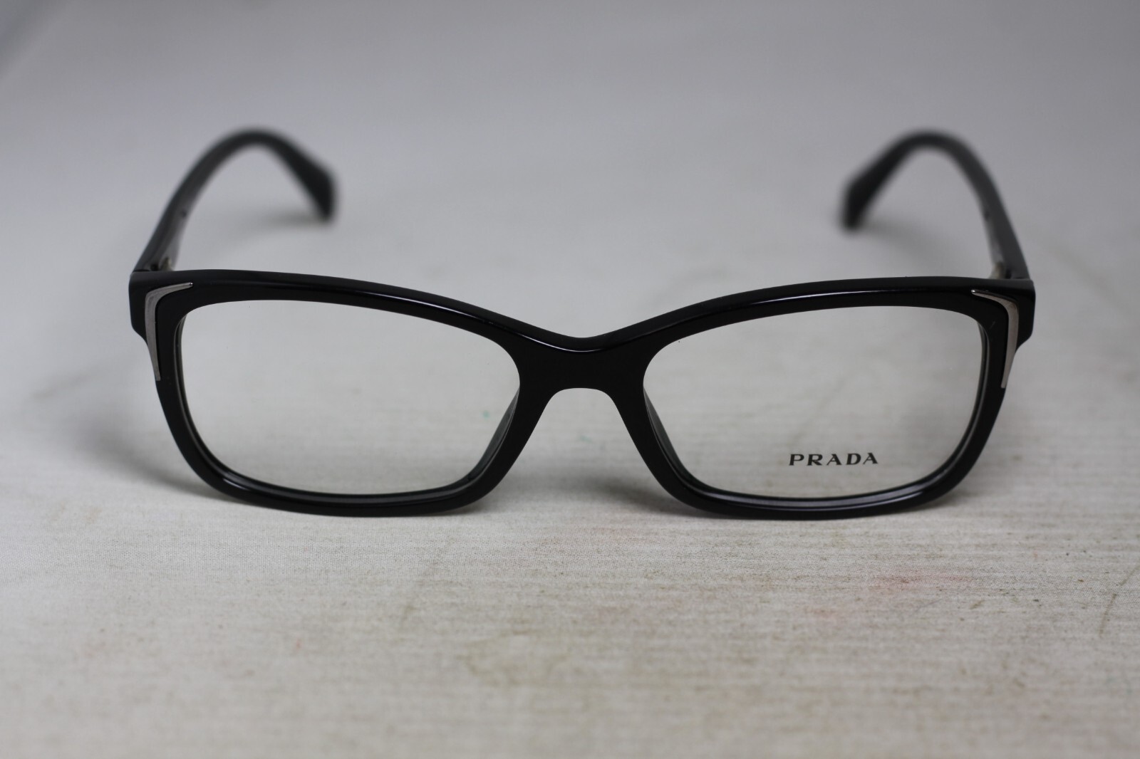 PRADA VPR 230 1AB-101 polished BLACK 54-17-140 ITALY MADE PRADA VPR 230 1AB-101 polished BLACK 54-17-140 ITALY MADE