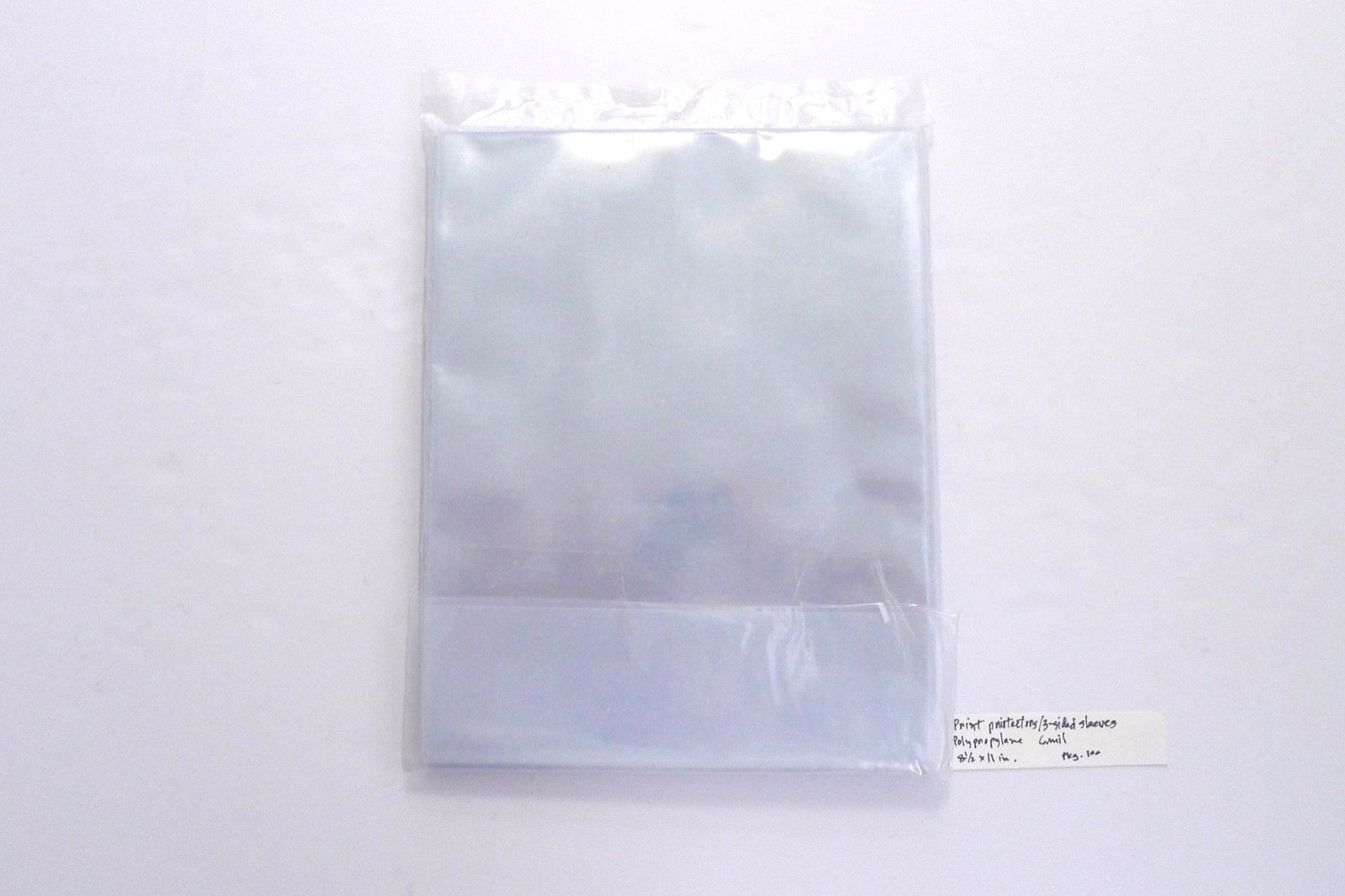 Print Protectors_8.5x11 in._Pana-Vue_6mil_Archival/clear/poly_Pkg. 100