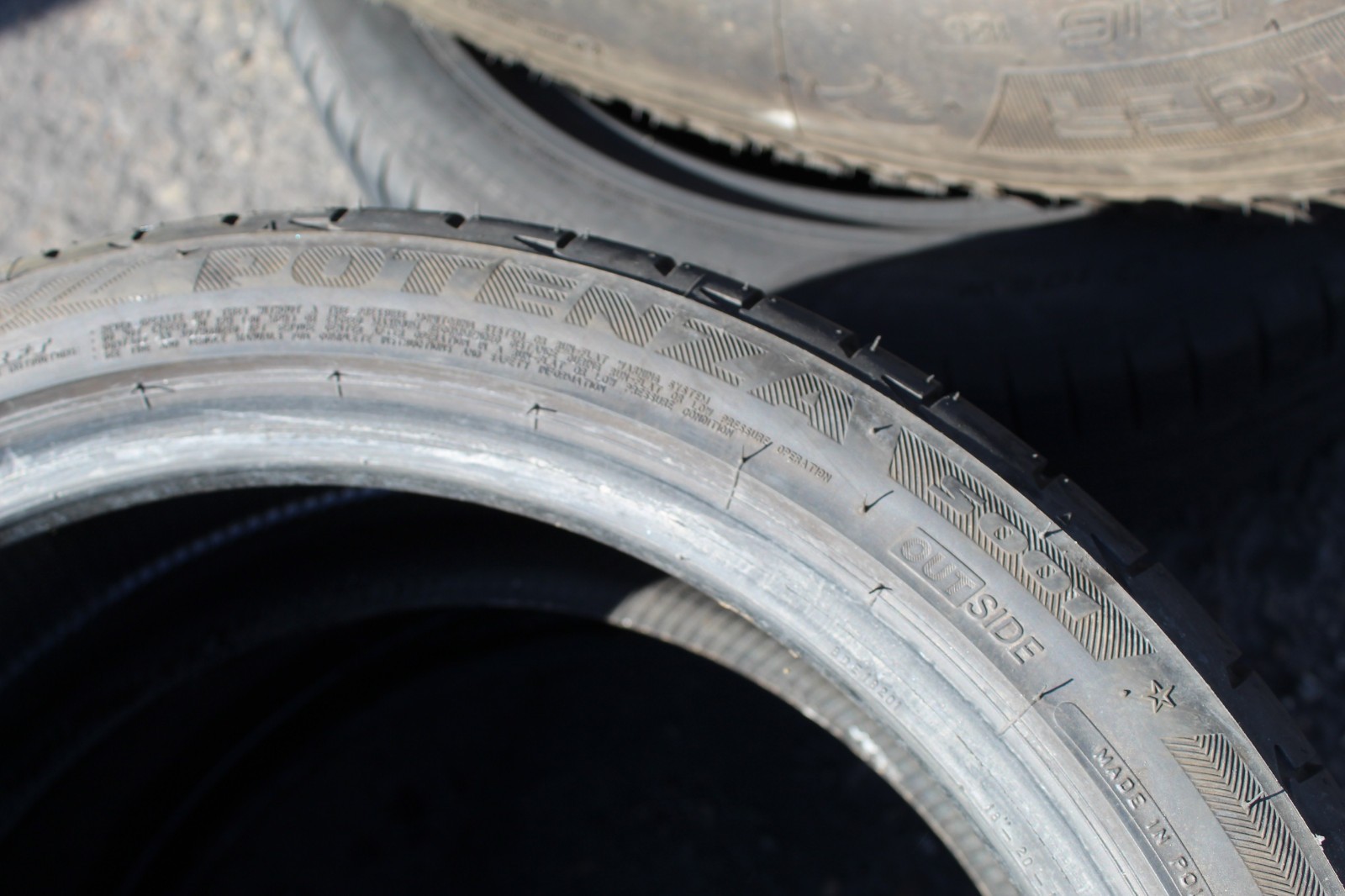 245 35 18 Bridgestone, RunFlat, 88Y, x1 Single Tyre 6.3mm (F1_tyres) L3809