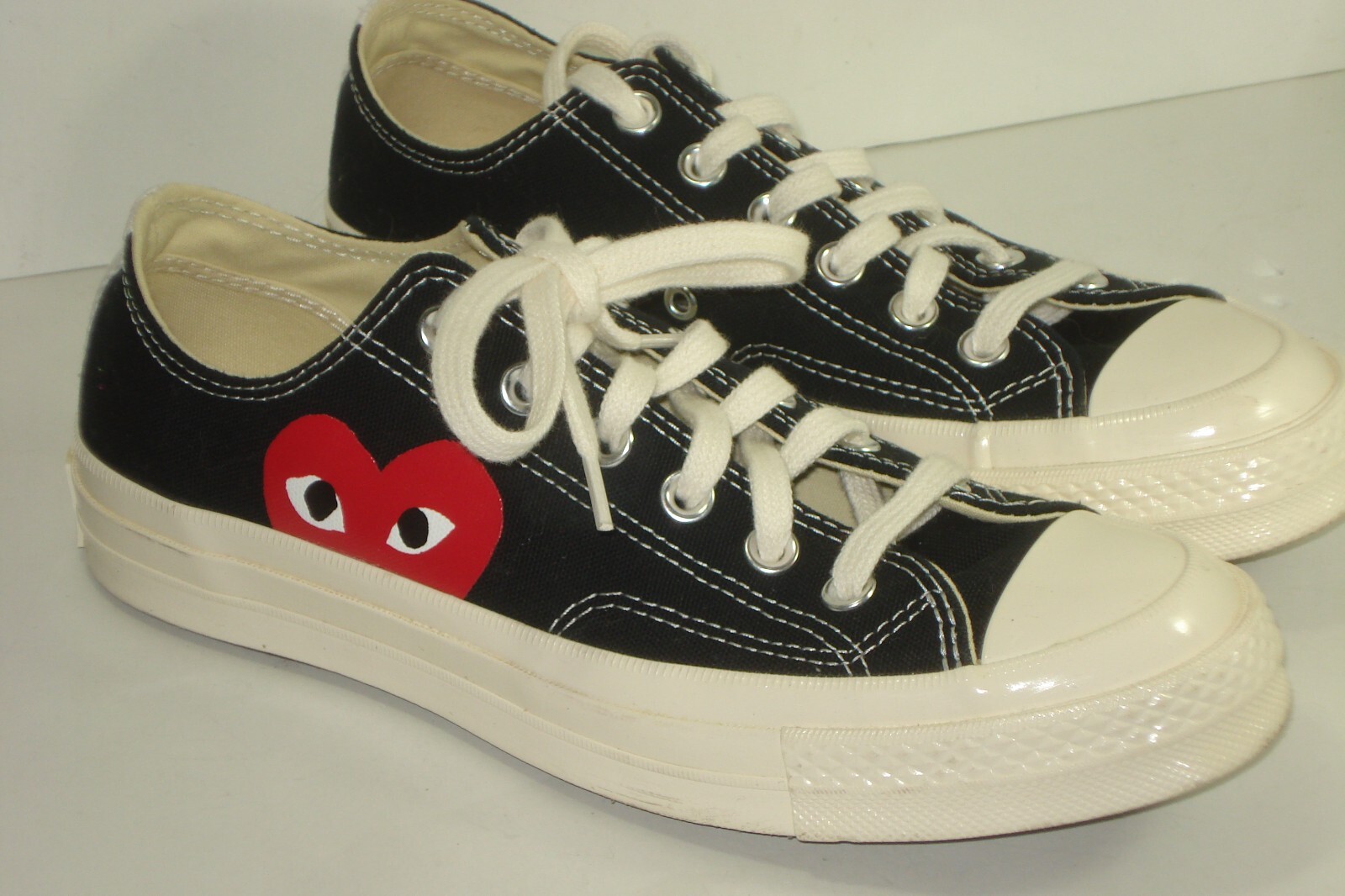 NWOB Converse Comme des Garçons Play x One Star Blk Wh