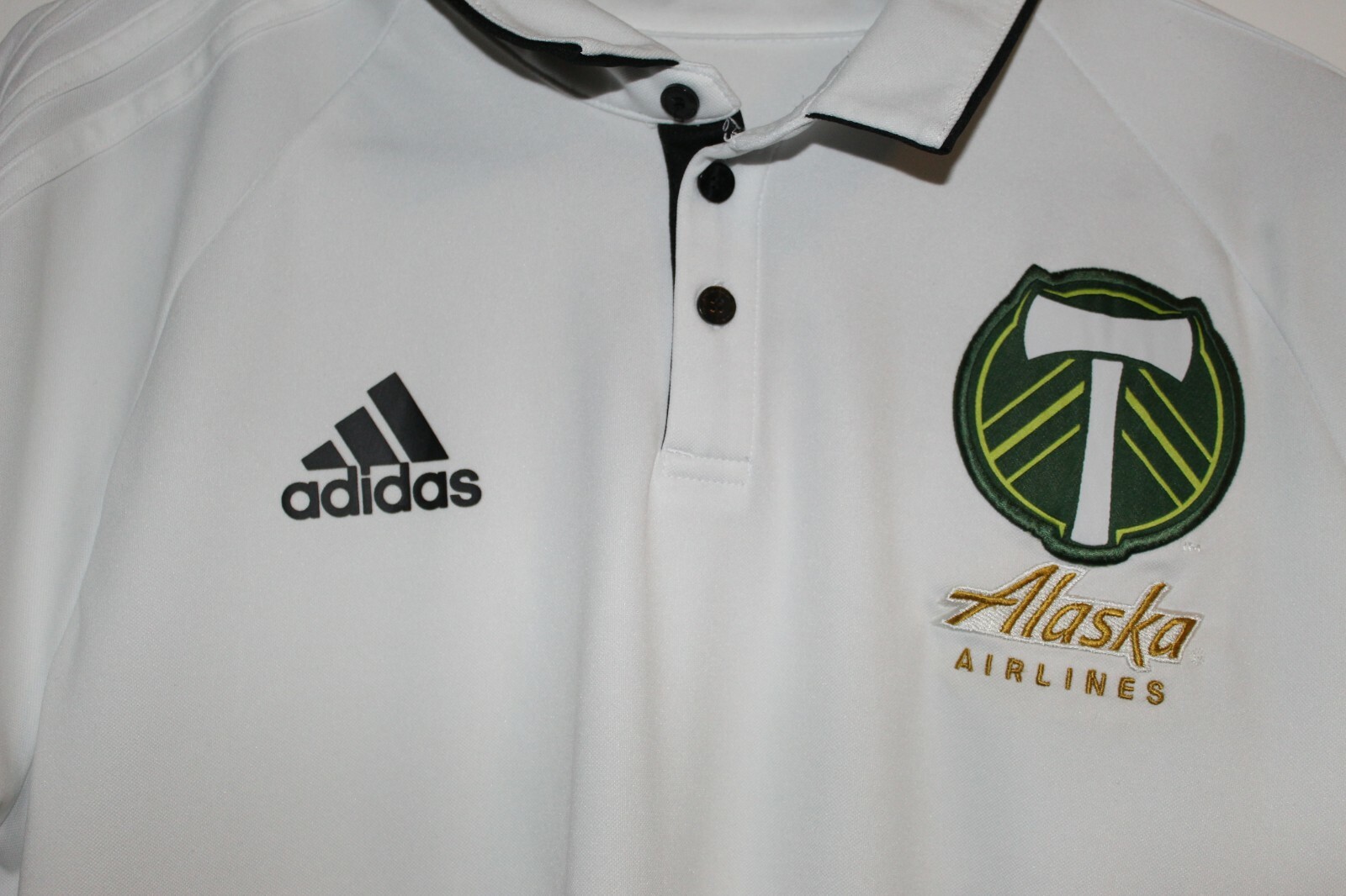 Portland Timbers Adidas Climalite Polo Shirt (White/Gold Edition)