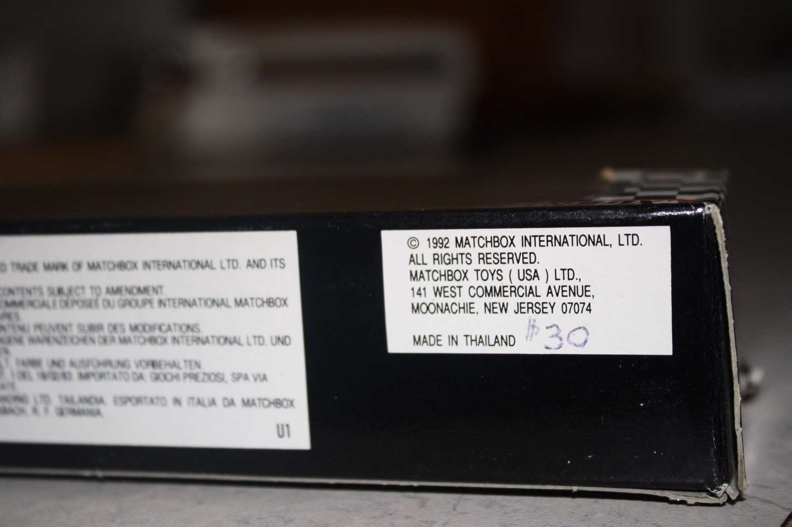 Davey Allison #28 1992 Matchbox 1:87 Texaco Transporter/Hauler