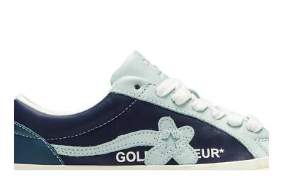 Pre-owned Converse Golf Le Fleur X One Star Ox 'industrial Pack - Blue' 164024c In Barely Blue/patriot/egret