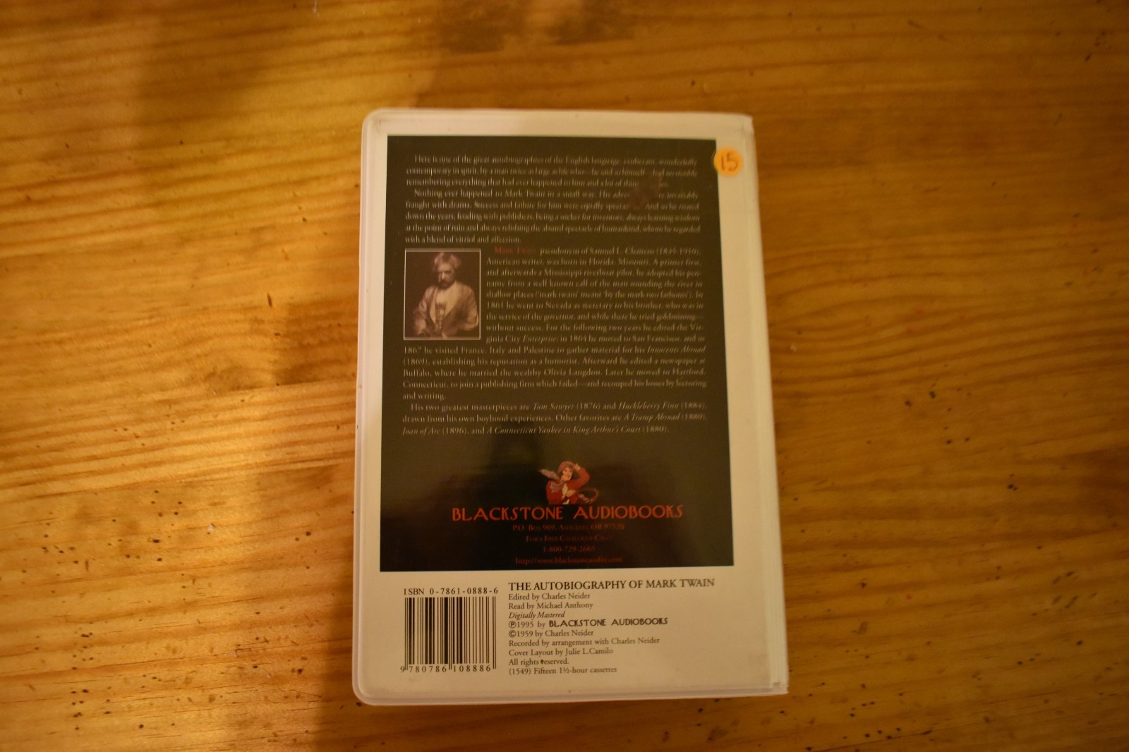 The Autobiography of Mark Twain - Unabridged - Blackstone Audiobooks Cassette