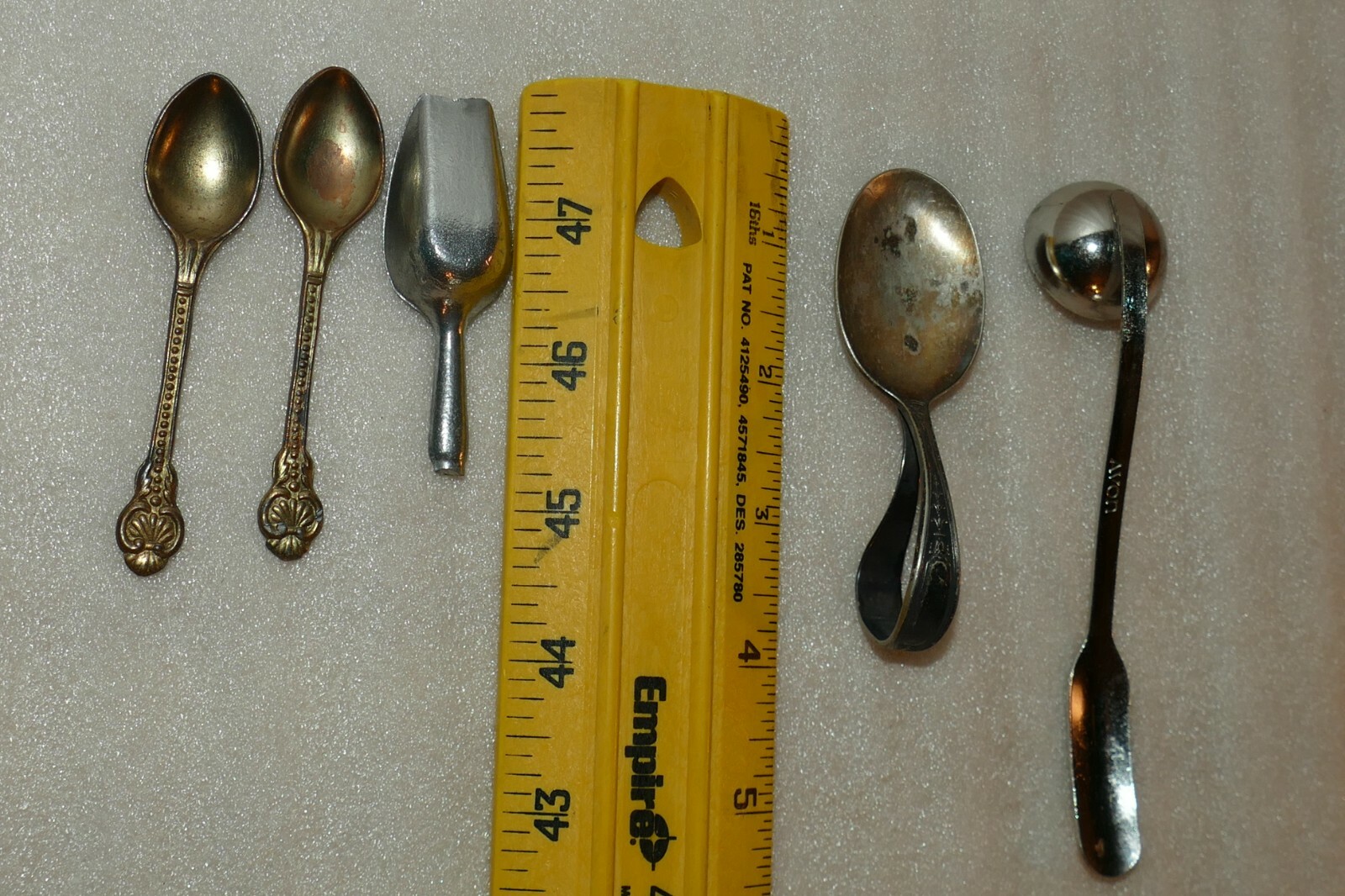 Lot of small spoons and such Oneida baby, Avon, unbranded, small metal