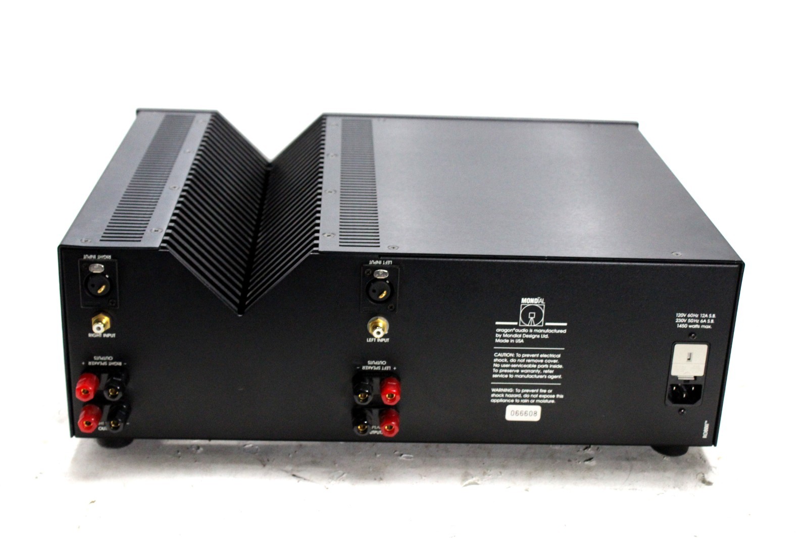 Aragon 8008BB Stereo Balanced Dual Mono Amplifier