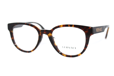 NEW VERSACE MOD 3317 F 108 TORTOISE AUTHENTIC EYEGLASSES FRAMES 51MM W CASE