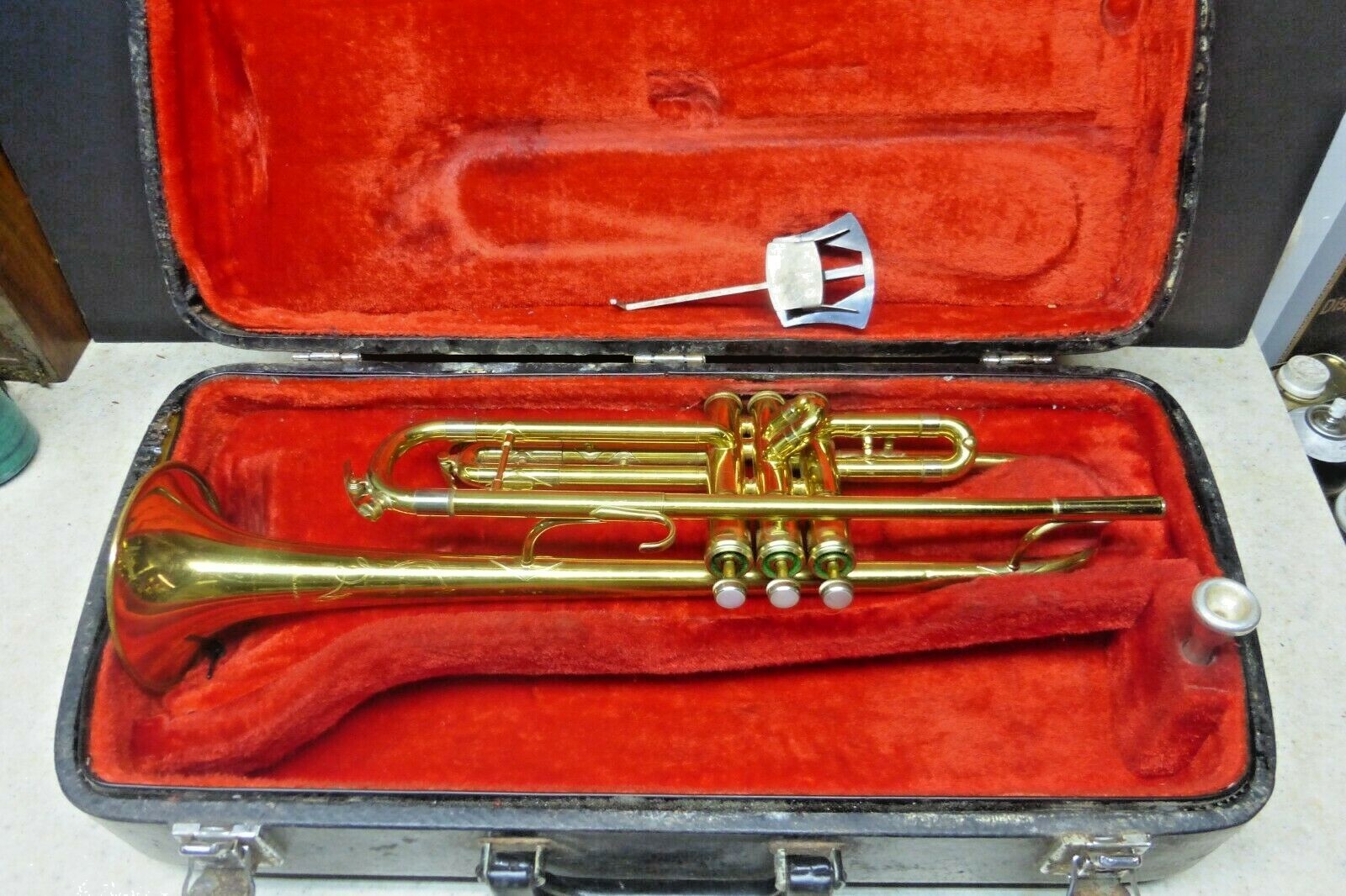 KING Cleveland 600 Trumpet B♭ Vintage King Cleveland 600 Trumpet Benge 7C Mouthpiece