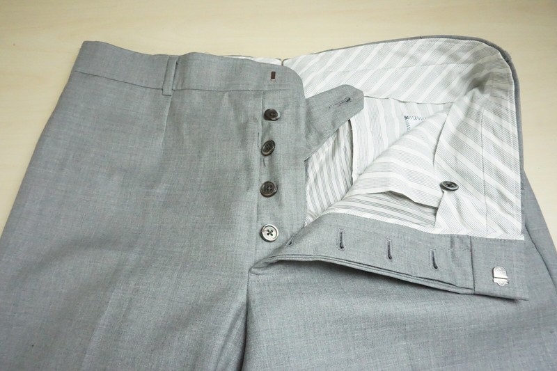 Brooks Brothers Black Fleece Thom Browne BB2 Light Gray 2 Pc Suit Jacket Pant