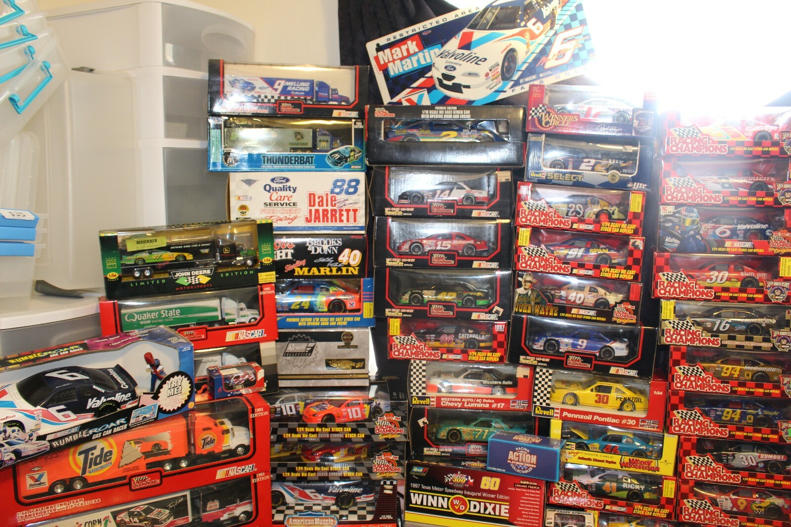 HUGE 245 PC 20 Year NASCAR Collector's 1990's-2000's Diecast Memorabilia Car Lot