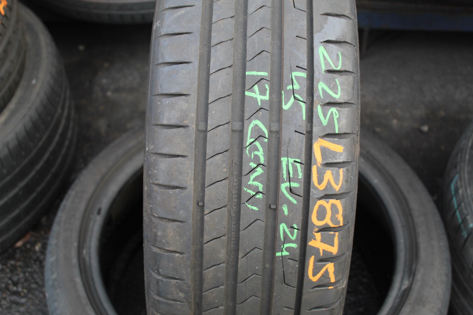 225 45 17 Continental, PC 7, EV, 91V, x1 Single Tyre 6.3mm (F1_tyres) L3875