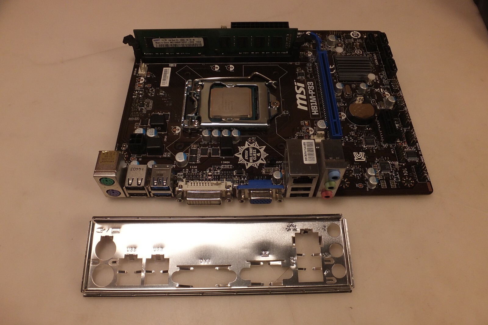 PCパーツ MSI H81M-P33 i5-4790 Msi H81m-P33 Lga1150 Intel H81 2x Ddr3 Pcie Microatx | eBay