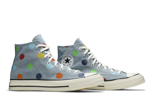 Pre-owned Converse Tyler The Creator X Chuck 70 High Polka Dots 170011c In Blue/egret/black