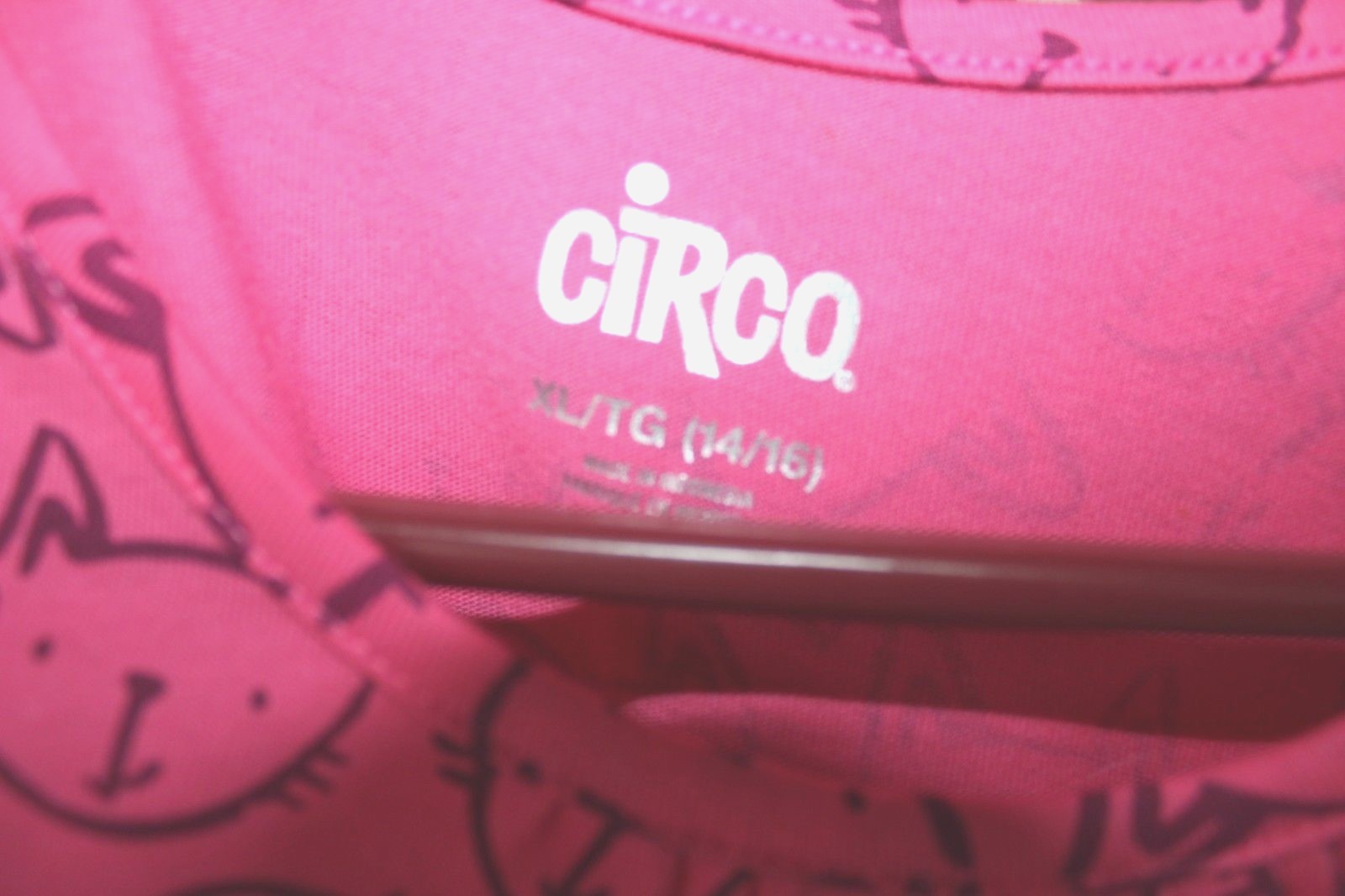 NWT CIRCO Girls dress XL 14 16 Kitty Cats Pink long sleeve outfit