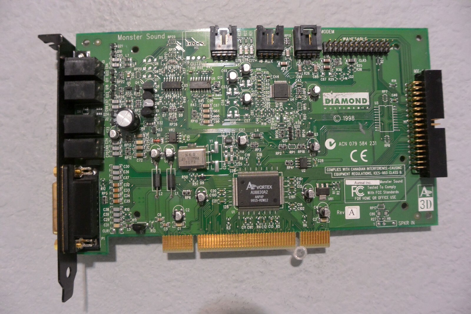 Diamond Monster Sound MX300 A3D サウンドカード Diamond Monster Sound MX300 A3D サウンドカード（DIAMOND