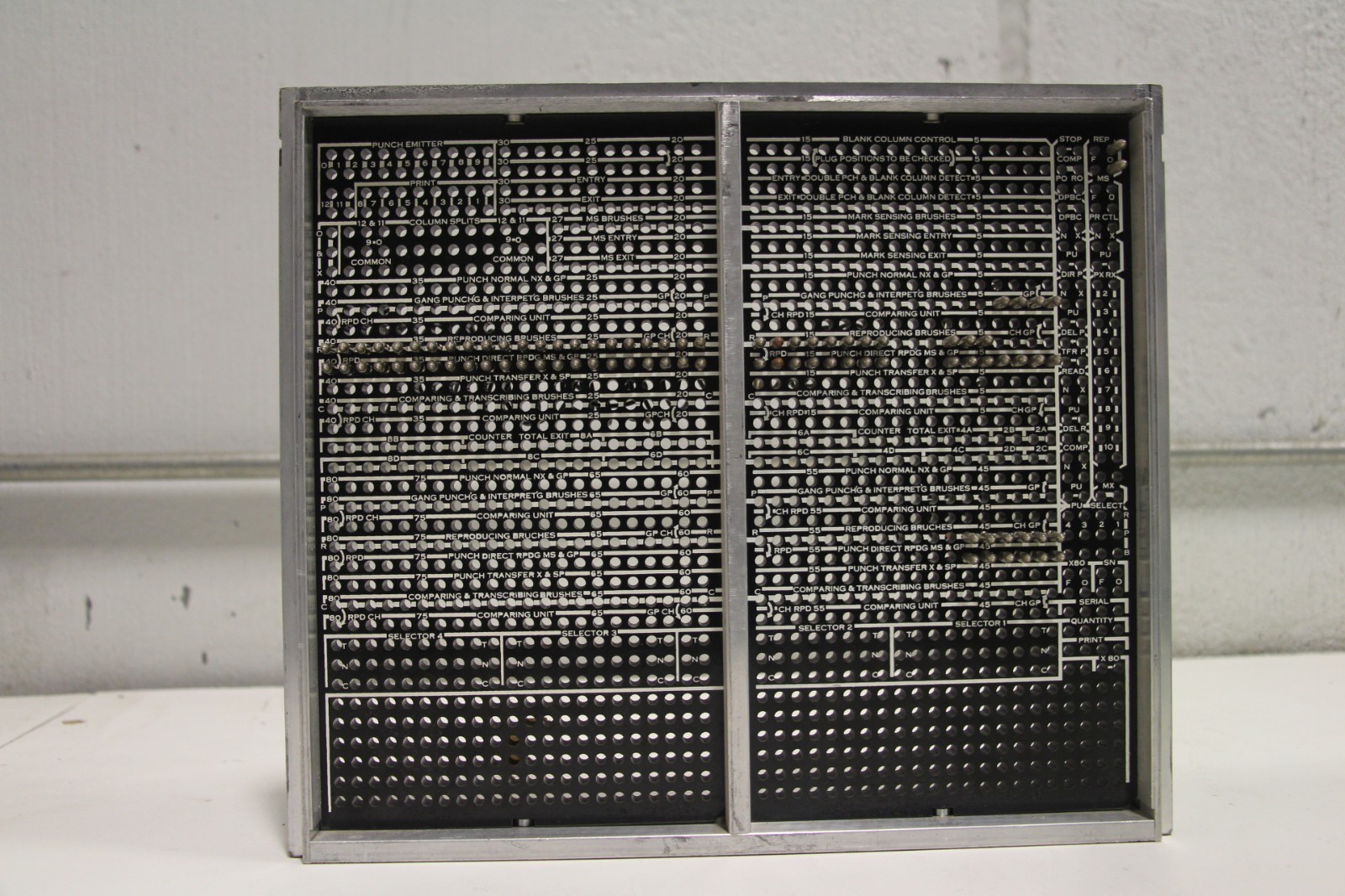 IBM Type 519 Reproducer Plugboard Patch Panel CAM