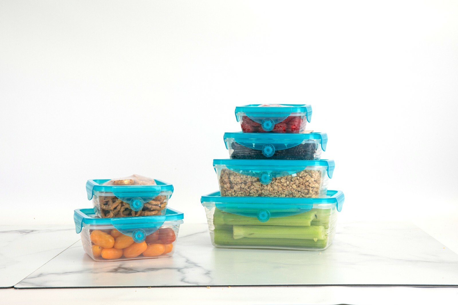 Stretch and Fresh 24 pc Family Pack Stretchable Silicone Food Storage