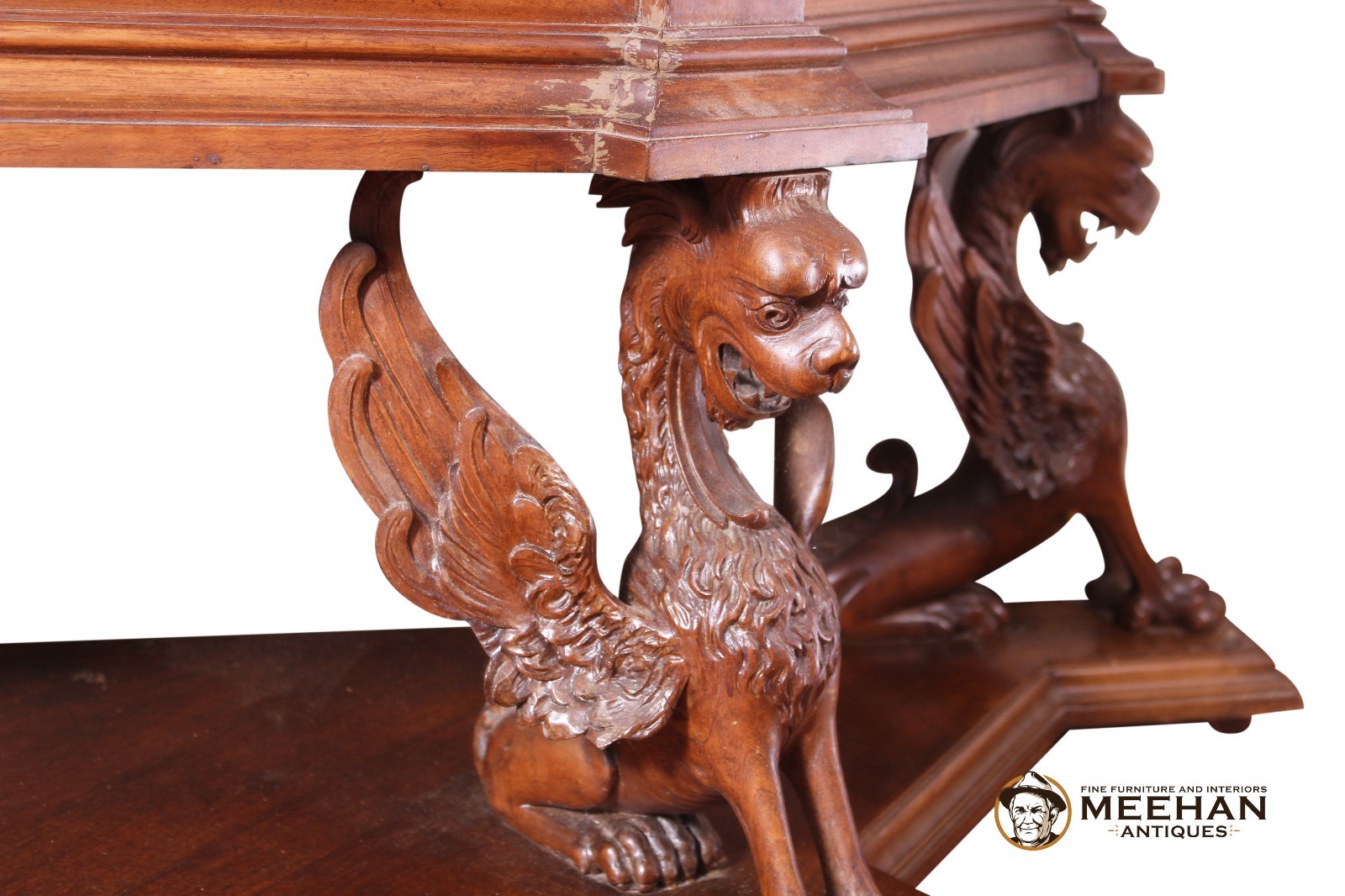 Beautiful French Ornate Carved China Cabinet