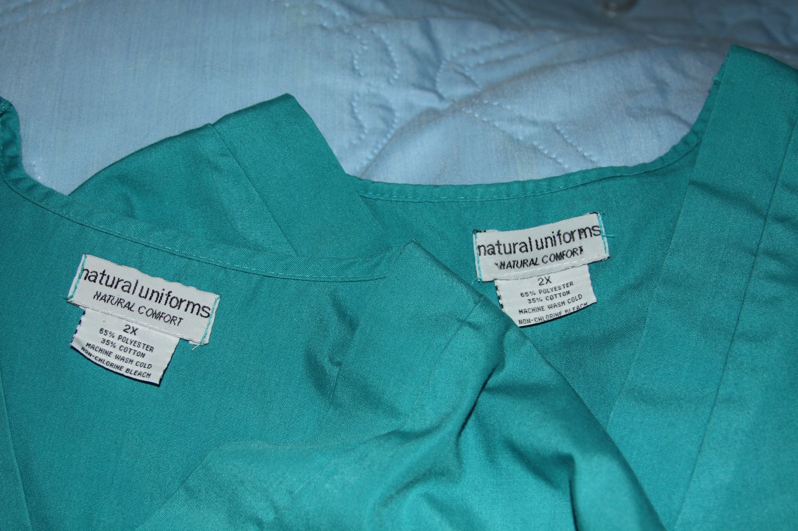 Two Sets Uniform Scrubs Bluegreen Natural Uniform Brand 2X