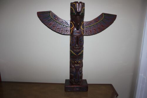 置物 Buffalo Bone Totempole 置物 Buffalo Bone Totempole Buffalo Totem Spirit Animal Blue