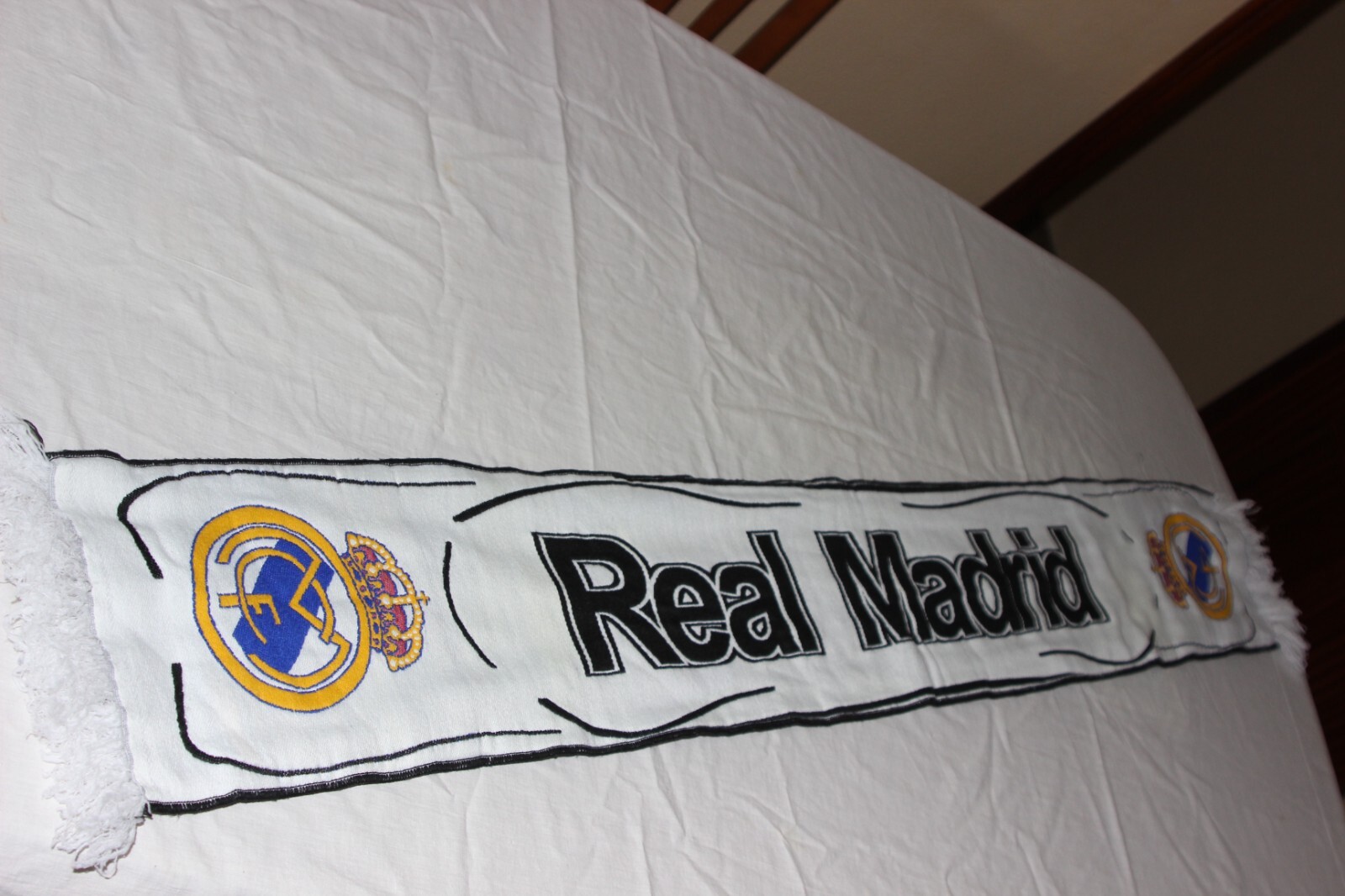 【vintage Real Madrid football scarf】 Real Madrid Football Scarf Vintage With Trophy History | eBay