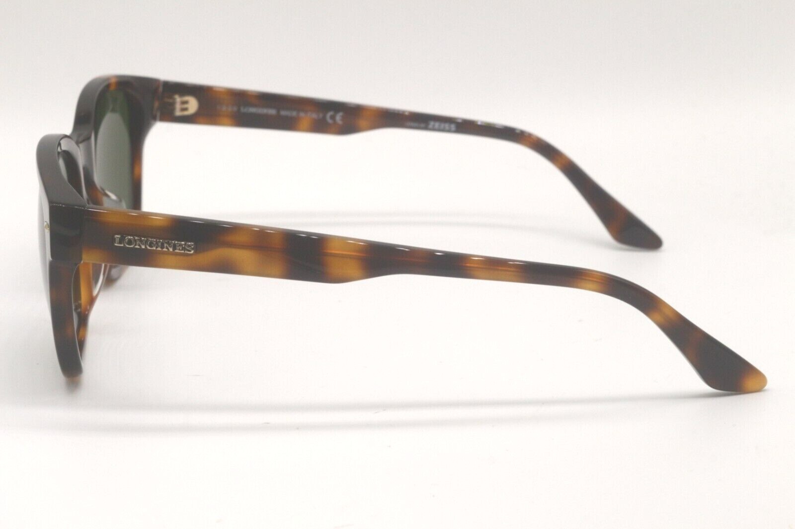 Pre-owned Longines Lg 0015-h 52n Havana Gold Zeiss Lens Authentic Sunglasses 56-19 In Green