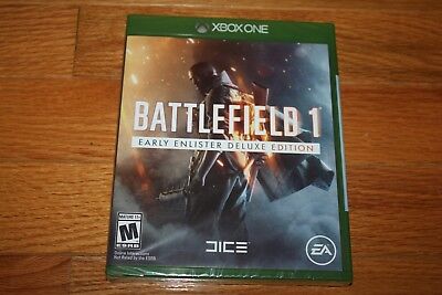 Brand New Sealed Xbox One Battlefield 1 Early Enlister Deluxe Edition SHIP FREE 