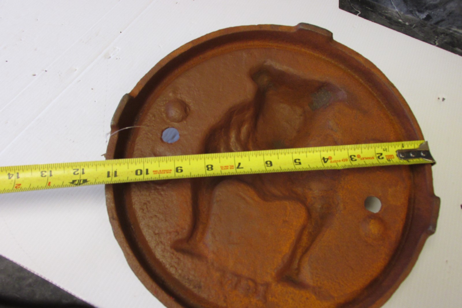 AVERY  STEAM ENGINE TRACTOR  DOOR   EMBLEM  BULLDOG  TEETH TALK