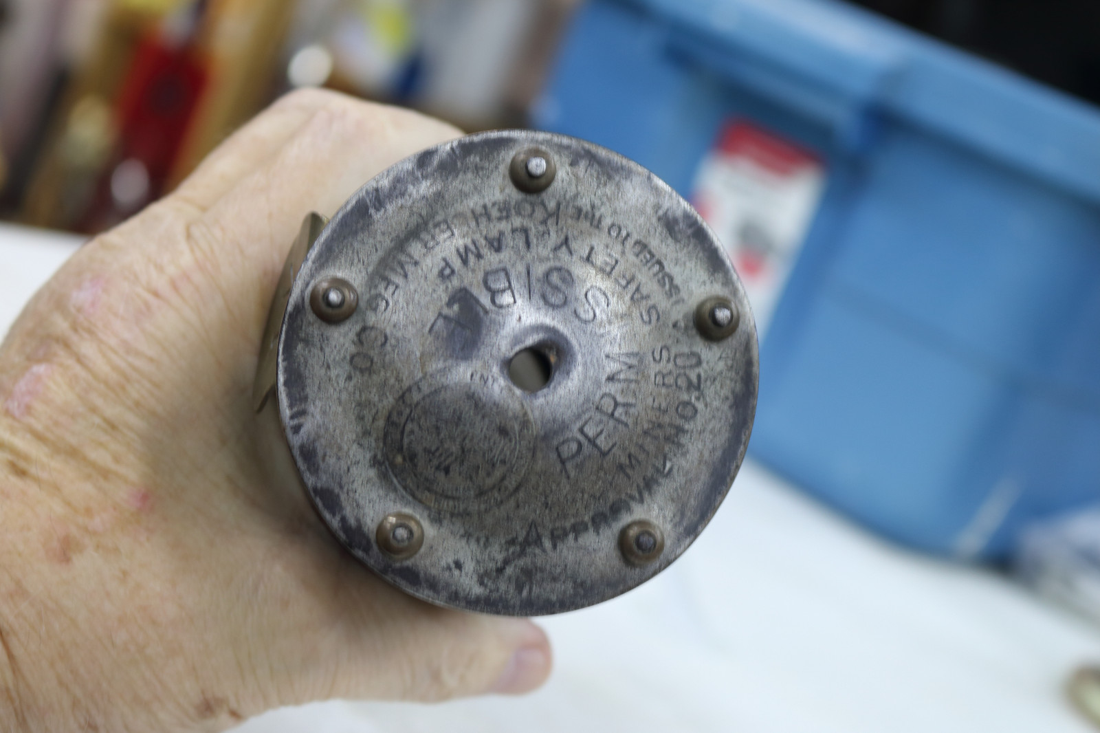 Antique Koehler No.20 Carbide Miners Saftety Lamp