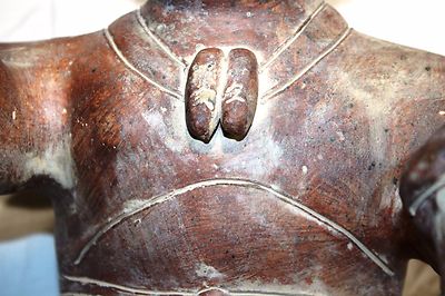 Vintage Terracotta Pottery Mayan Clay Figure/ Statue 1900's