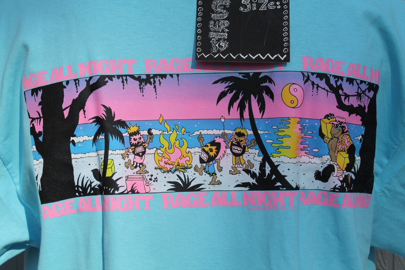 T&C Surfboards Town Country Party OG Vintage 1980's Neon T&C Surfboards Town Country Party OG Vintage 1980's Neon
