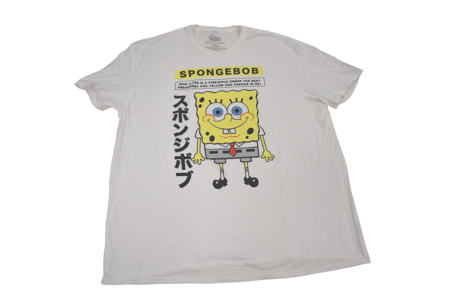 SpongeBob SquarePants Mens Japanese Print Shirt New 2XL, 3XL