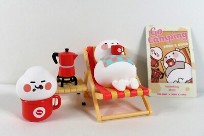 Pop Mart Bobo & Coco Go Camping Series Mini Figure Sunbathing NEW