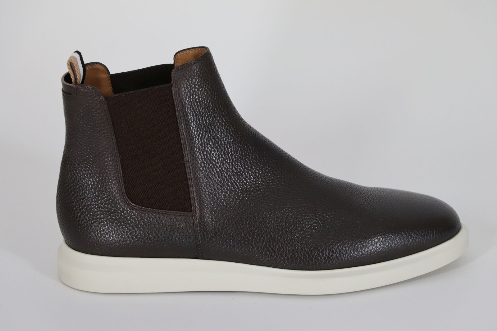 Pre-owned Hugo Boss Chelsea Boots, Mod. Randy_cheb_gr, Size Eu 44 / Us 11, Dark Brown