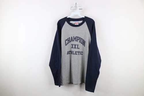 Vintage 90s Champion Mens Large Faded Spell Out 3/4 Sleeve