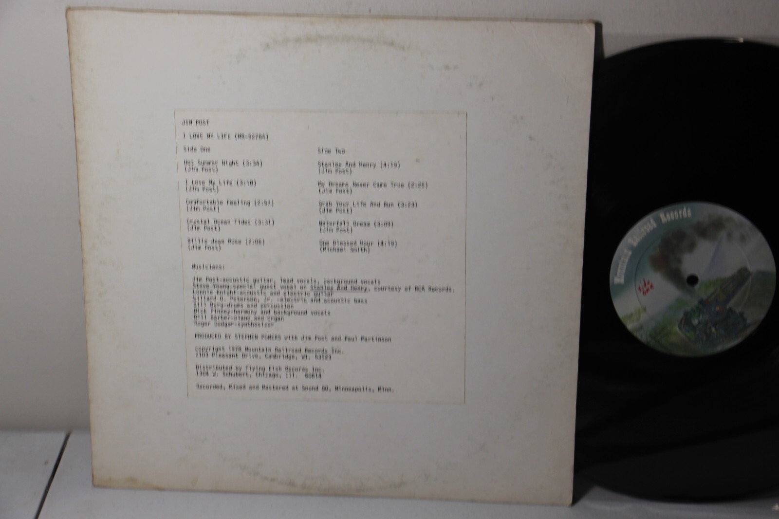 Jim Post – I Love My Life, 1978 LP, TEST PRESS, Mountain Jim Post – I Love My Life, 1978 LP, TEST PRESS, Mountain
