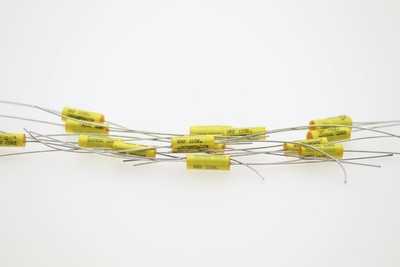 CDE WMF1D5K (10pcs) Polyester Axial Film Cap, 0.005uF/5000pF, 100VDC, NOS