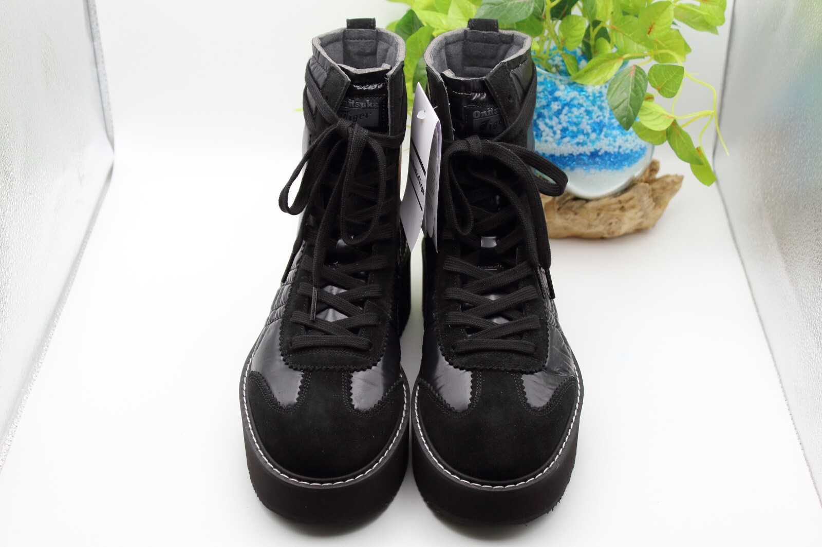 Pre-owned Onitsuka Tiger Delegation Chunk Boot 1183c117-001 Unisex Black / Black Us4-10