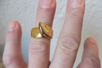 Belle Bague, Plaqué Or, Pierre Lang, Gr. 57, VII