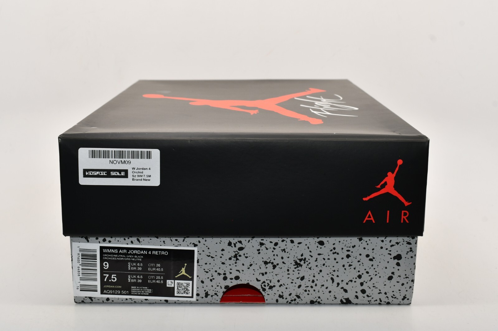 Pre-owned Jordan Women Air  4 Retro Orchid Style Aq9129-501 Size 9 In Purple