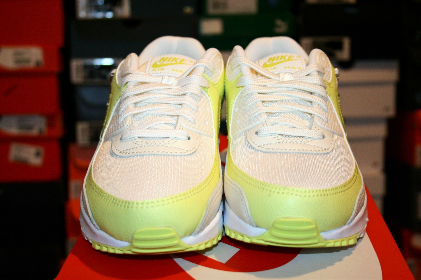 Pre-owned Nike Authentic  Air Max 90 White Pale Ivory Have A  Day Women Gym Shoes Size