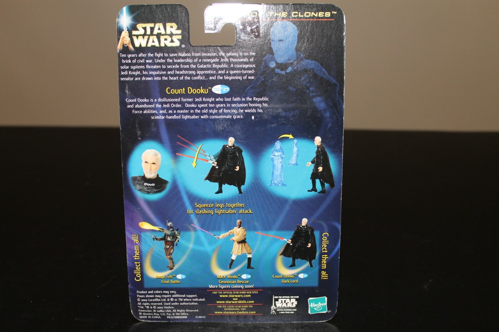 Star Wars Saga Count Dooku Dark Lord 2002 #27 MOC