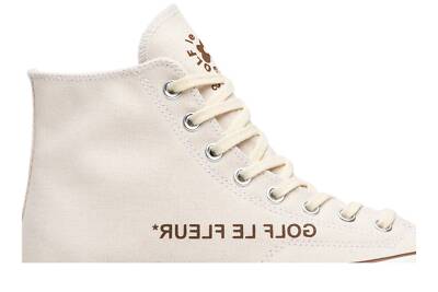 Pre-owned Converse Golf Le Fleur X Chuck 70 Hi 'parchment Canvas' 163170c In Parchment/egrey/black