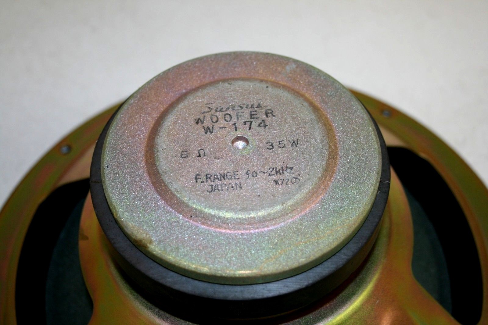 Vintagw Sansui W-174 10 Inch Woofer; TESTED