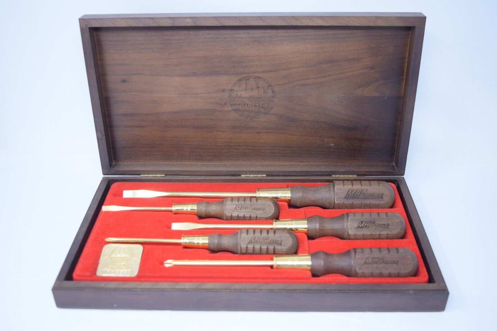 Rare Mac Tools 1986 Limited Edition 24k GOLD PLATED 5-Piece Rare Mac Tools 1986 Limited Edition 24k GOLD PLATED 5-Piece
