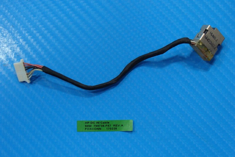 HP 15-ay103dx 15.6" Genuine Laptop DC IN Power Jack w/Cable 799736-F57