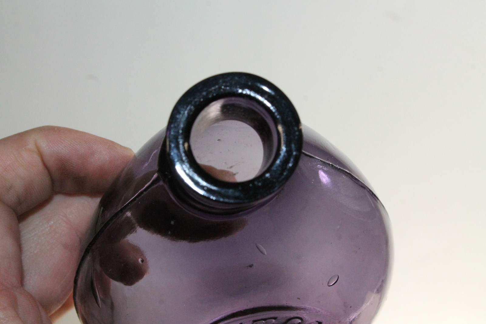 ANTIQUE PURPLE THE BOSTON FEEDER BABY NURSER NURSING BOTTLE