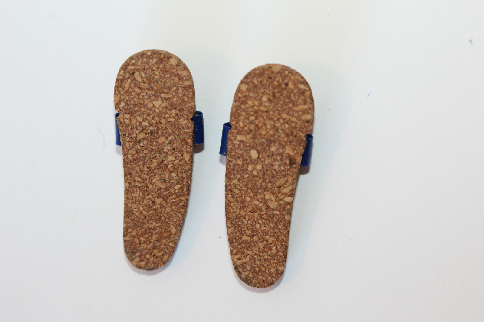 VINTAGE 1964 ALLAN DOLL  #1000 BLUE CORK SANDALS-EXCELLENT CONDITION