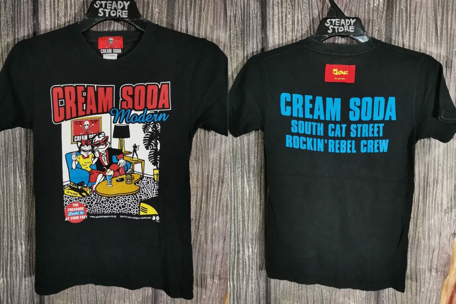 VINTAGE CREAM SODA MODERN CAT JAPAN JAPANESE BRAND PUNK ROCK VINTAGE CREAM SODA MODERN CAT JAPAN JAPANESE BRAND PUNK ROCK