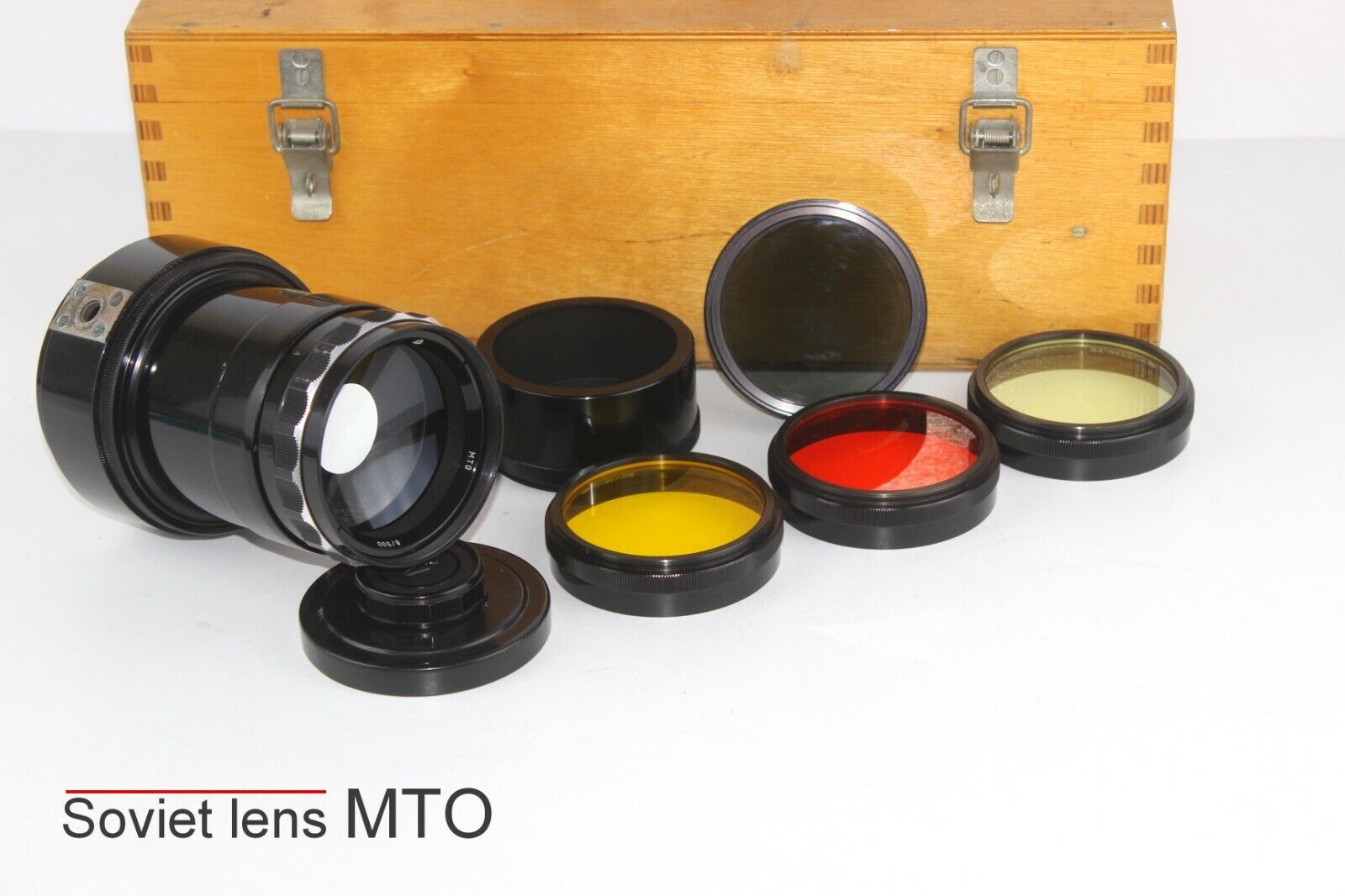 Soviet lens MTO - 500 (8/500) Telephoto lens Mount M39 - M42 Soviet lens MTO - 500 (8/500) Telephoto lens Mount M39 - M42